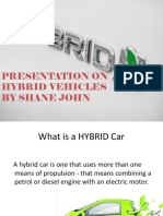 Presentation On Hybrid Vehicles by Shane John