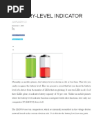 Battery-Level Indicator: Aniruddh K.S