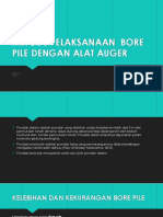 Metode Pelaksanaan Bore Pile Dengan Alat Auger