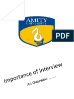 Importance of Interview