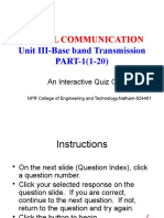 Digital Communication Quiz