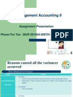 Management Accounting II: Assignment Presentation