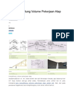Cara Menghitung Volume Pekerjaan Atap Untuk RAB