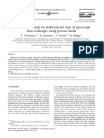 Experimental Study On Multi-Layered Type of Gas-To-Gas Heat Exchanger Using Porous Media