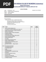 Lecture Schedule: Course Outcomes: at The End of The Course, A Student Will Be Able To