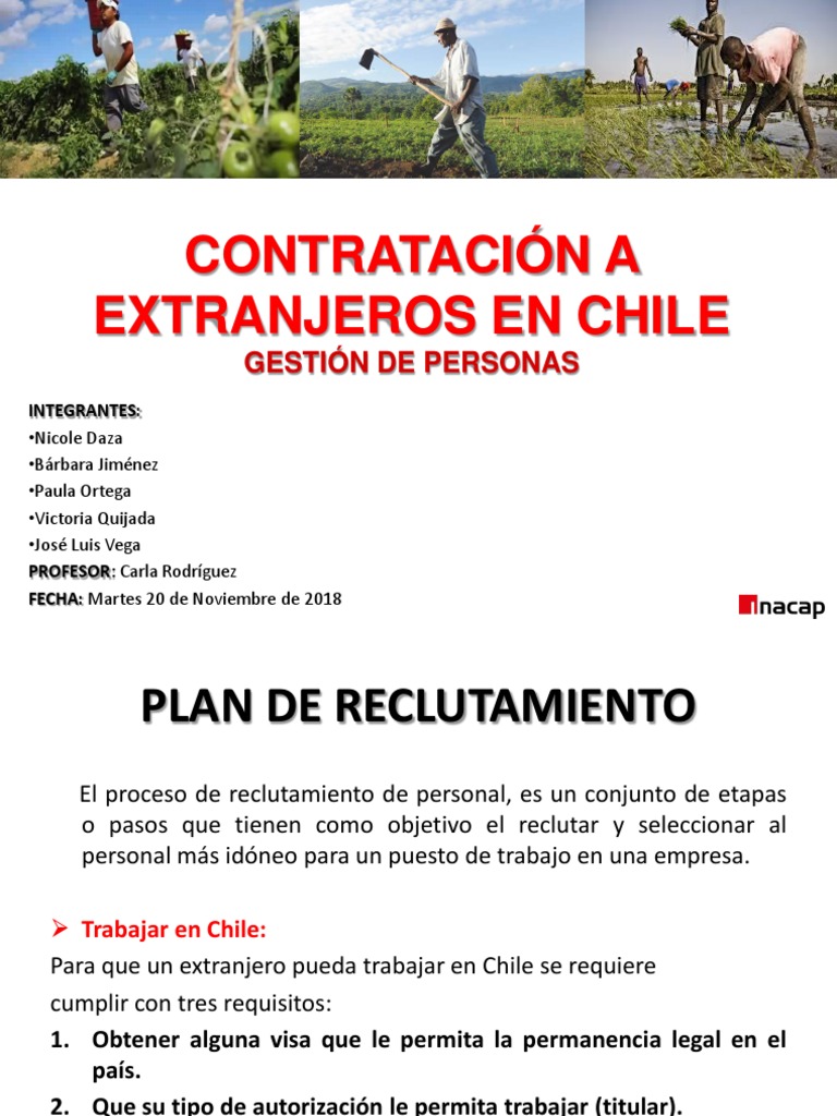 Requisitos para Contratar Extranjeros en Chile | PDF | Salario ...