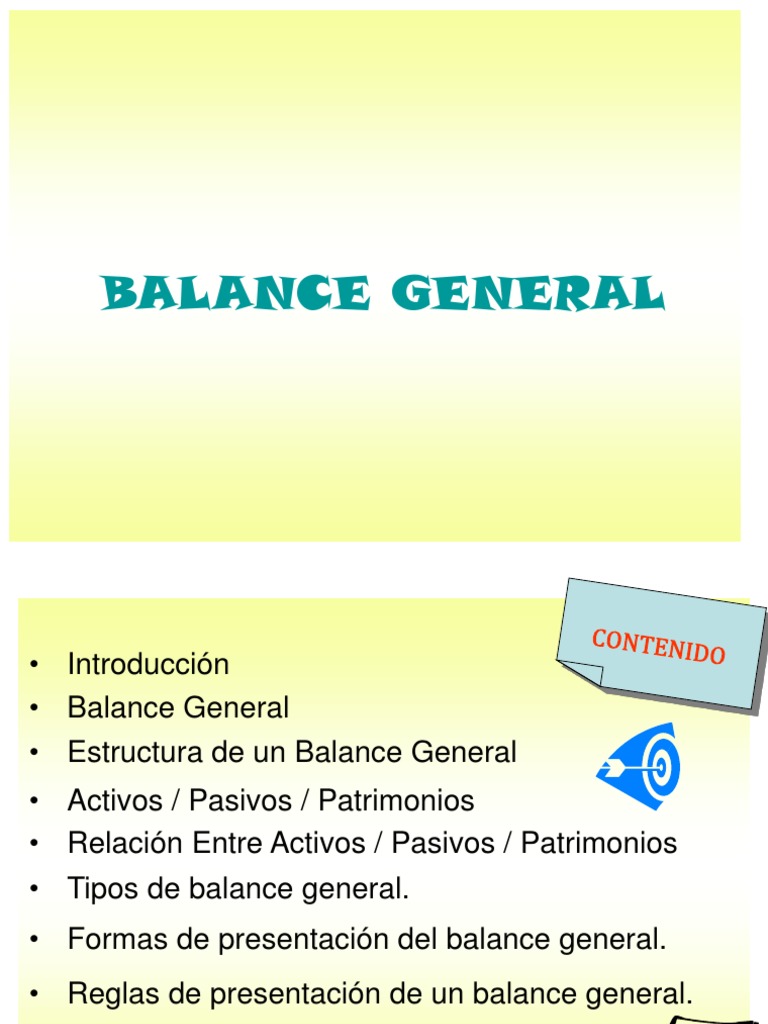 Estructura del Balance General | PDF | Hoja de balance | Contabilidad