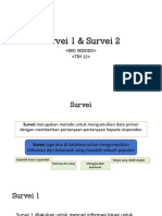 Survei 1 & Survei 2