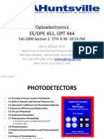 Optoelectronics EE/OPE 451, OPT 444: Fall 2009 Section 1: T/TH 9:30-10:55 PM