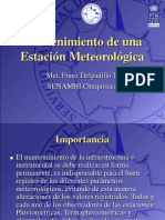 Mantenimiento de Una Estacion Meteorologica