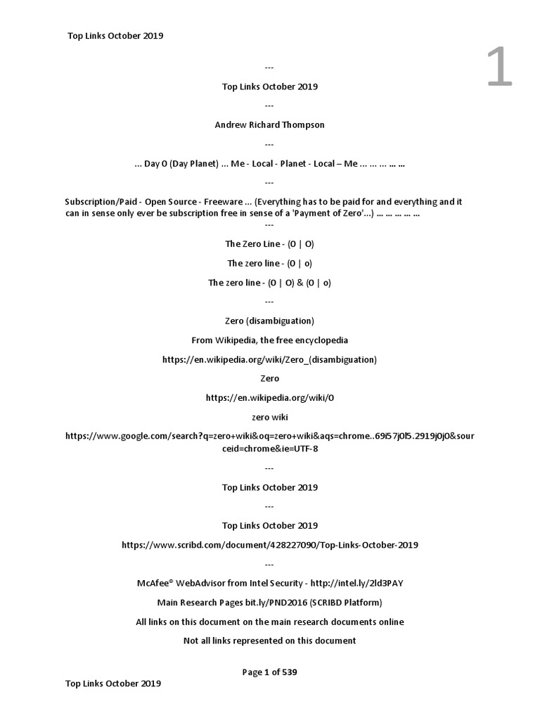 Top Links October 2019 | PDF | World Wide Web | Internet & Web
