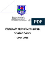 Program Teknik Menjawab Soalan Sains 2018