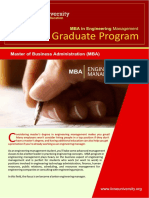 COURSE OUTLINE MBA Engineering Management