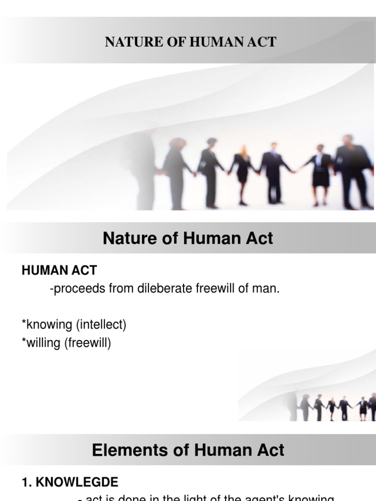 Understanding Human Acts vs. Acts of Man | PDF