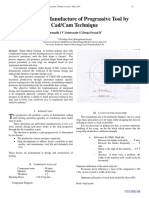 Design and manufacture of progressive tool using CAD/CAM