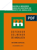 Informe Atencion A Menores Infractores Xs 0 PDF