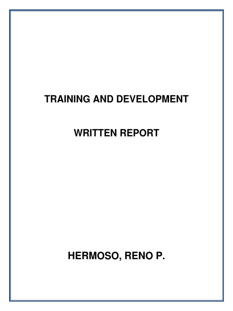 Training and Development | PDF | Leadership | Action (Philosophy)