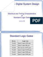 ECE 331 - Standard Logic Gates Electrical and Timing Characteristics