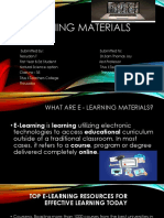 E - Learning Materials