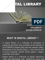 Digital Library: Submitted by Aryamol S Social Science