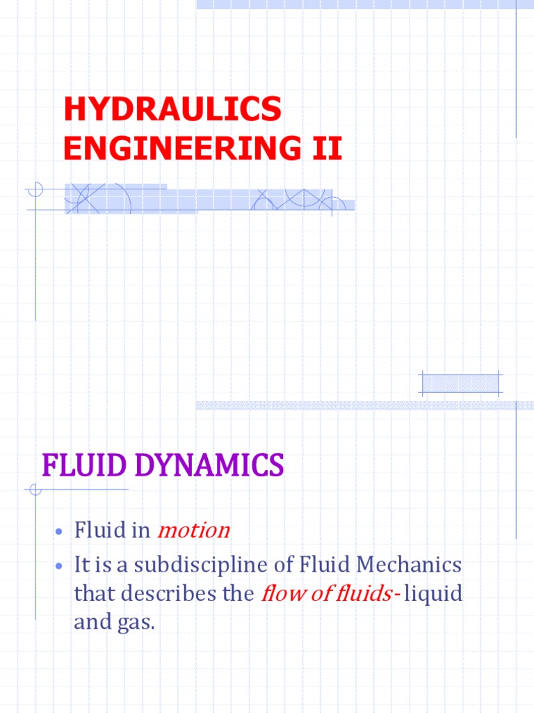 CENGR423-Lecture 1 | PDF | Laminar Flow | Fluid Dynamics