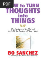 How To Turn Thoughts Into Things By Bo Sanchez Pdf Luck Travel Visa