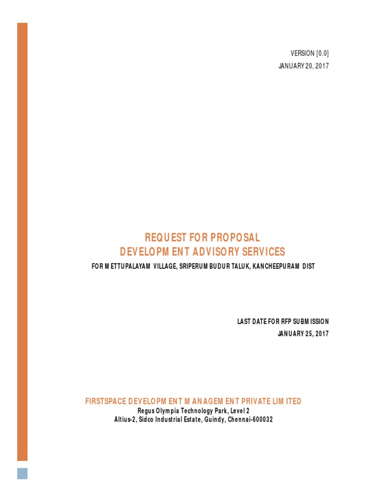 Design of RPP | PDF | Request For Proposal | Contractual Term