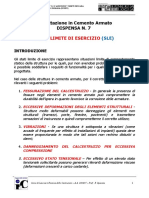 Stati Limite Di Esercizio: Progettazione in Cemento Armato Dispensa N. 7