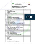 Ceklist Kesiapan