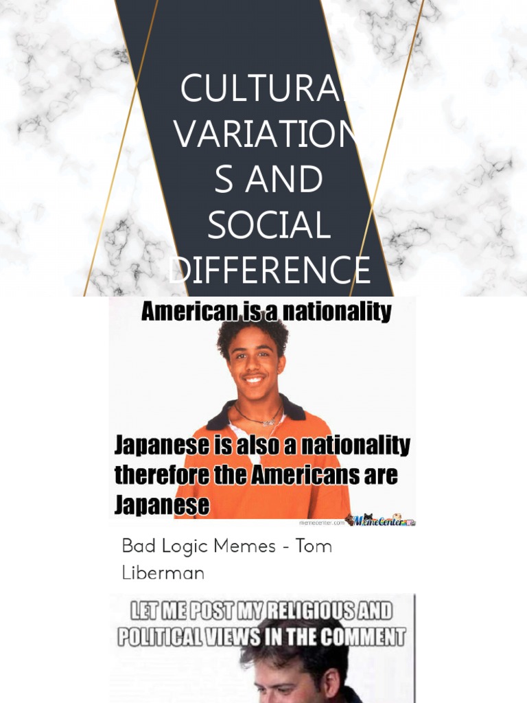 Cultural Variations and Social Differences | PDF | Social Science | History