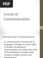 Levels of Communication