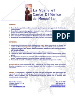 La Voz y El Canto Difonico PDF