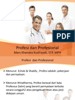 Pertemuan Ke 4 Profesi Dan Profesional