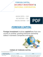 Foreign Investment, FDI, MNCs