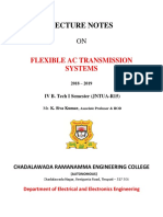 Lecture Notes: Flexible Ac Transmission Systems
