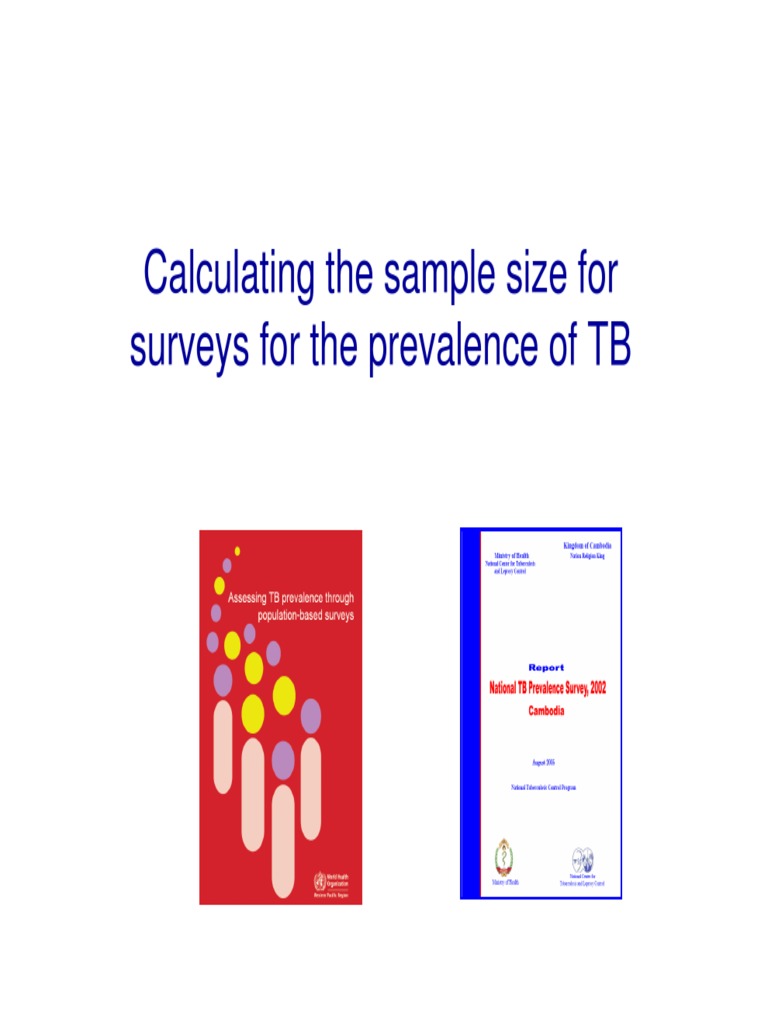 Sample Size Calculation for TB Surveys | PDF | Sample Size ...