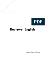 Reviewer English: By:John Hilton R. Tolentino