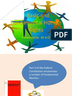 Basic and Fundamental Human Rights: Presented By: BS 6