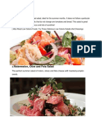 Panzenella: Watermelon, Olive and Feta Salad