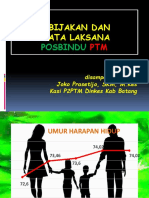 Kebijakan Dan Tata Laksana Posbindu PTM