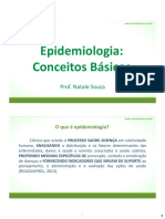 Epidemiologia: Conceitos Básicos: Prof. Natale Souza
