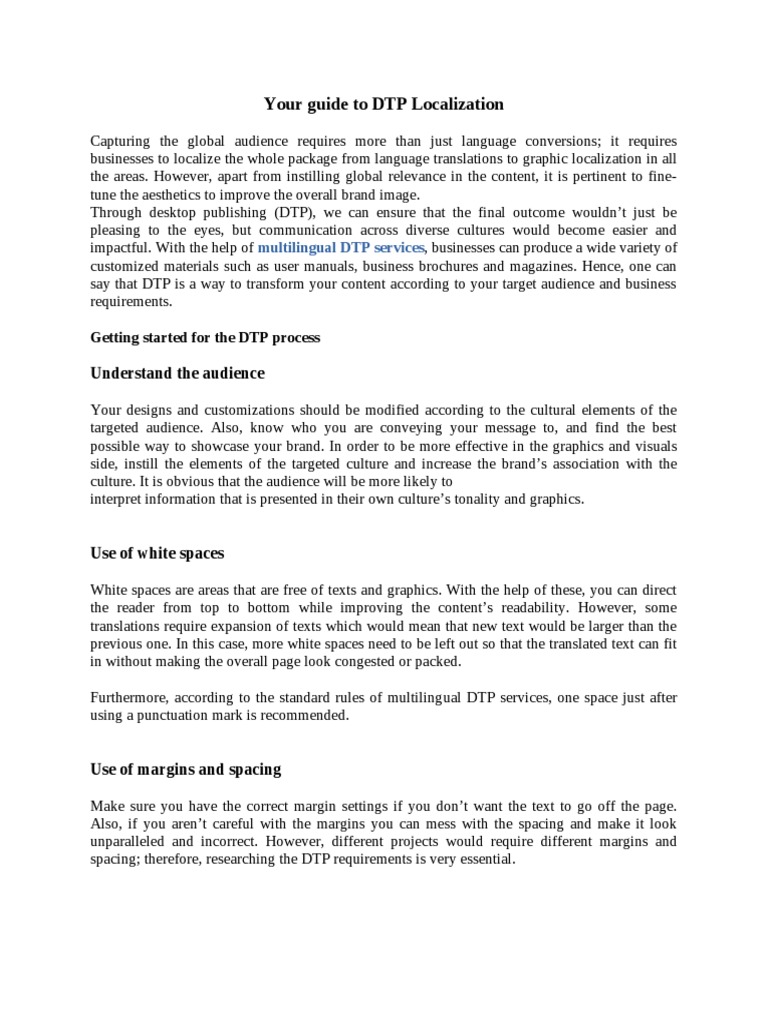 Your Guide To DTP Localization | PDF | Graphics | Graphic Design