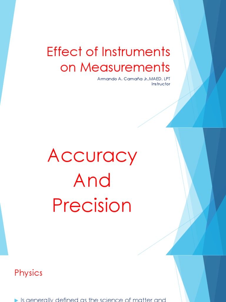 Measurement Accuracy and Precision Guide | PDF | International System ...