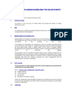 Public Safety Planning/Guidelines For Major Events: 1. Purpose