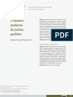 O modelo moderno do Jurista Perfeito - António Manuel Hespanha
