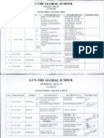 Syllabus & Schedule of Periodic Test - I For Class - Xi & Xii GVN