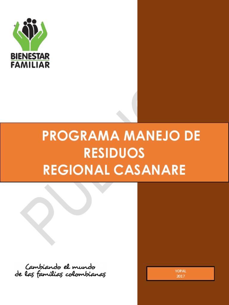 Pg9.sa Programa Manejo de Residuos Solidos Regional Casanare v3 PDF ...