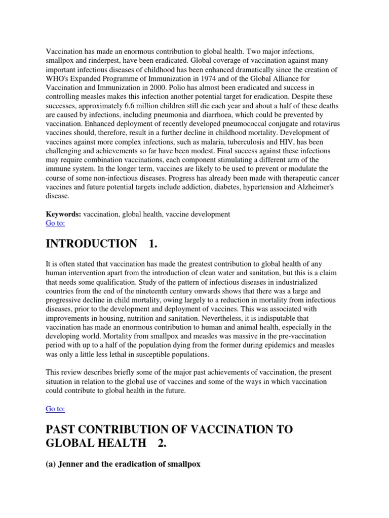 research paper on vaccine