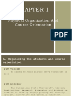 Physical Organization and Course Orientation