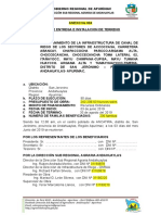 Acta de Entrega de Terreno Ancatira